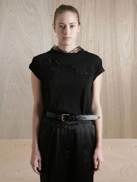 Preen Womens Shotgun T Shirt in Black - Lyst