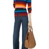 Sonia By Sonia Rykiel Striped Merino Wool Cutout Sweater in Multicolor (red) - Lyst
