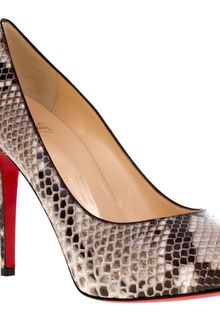 Christian Louboutin New Declic Python Pump - Lyst