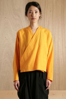 Damir Doma Womens Jalnair Dolman Sleeve Front Overlap Linen Cotton Jacket - Lyst
