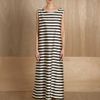 Jil Sander Womens Bloc Striped Gigantic Gown in Black - Lyst