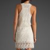 Joie Heavy Lace Comden Dress in White (porcelain) - Lyst