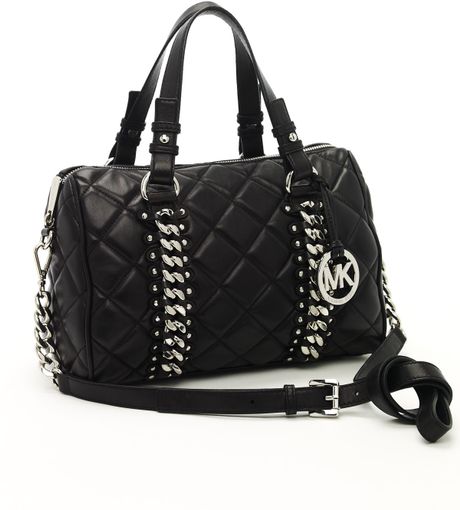 michael-kors-black-michael-michael-kors-quilted-chain-detail-bag ...