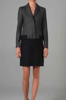 Derek Lam Long Sleeve Dress with Felt Panel - Lyst