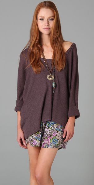 Free People Quincy Willow Breeze Sweater - Lyst
