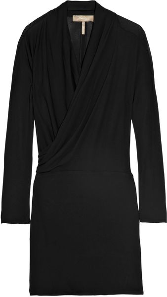 Max Azria Wrap-effect Jersey Dress - Lyst