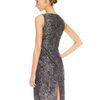 Michael Kors Astrakhan Brocade Sheath Dress in Gray (slate) - Lyst