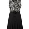 Moschino Cheap & Chic Polka Dot and Black Dress in Black - Lyst