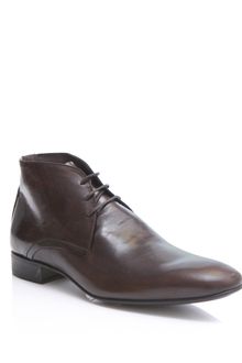 Yves Saint Laurent Burnished Leather Boots - Lyst
