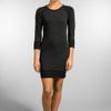 James Perse Raglan Sweatshirt Dress in Black - Lyst