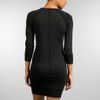 James Perse Raglan Sweatshirt Dress in Black - Lyst