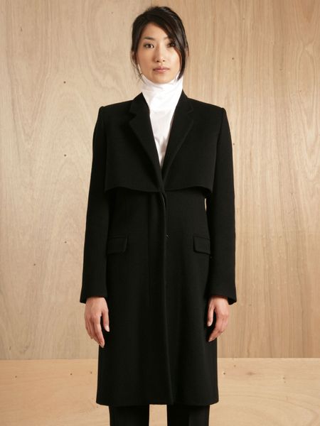 Persona Womens Black Wool Cashmere Coat Jacket Made Italy - Coats