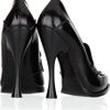 Alexander Mcqueen Loaferstyle Leather Pumps in Black - Lyst