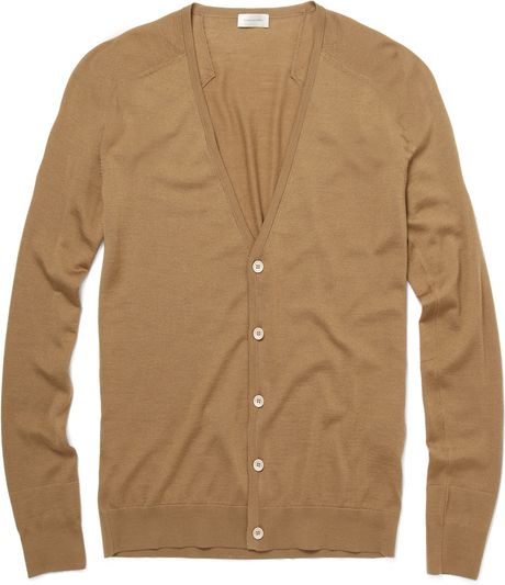 Balenciaga Woolblend Cardigan in Brown for Men - Lyst