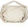Marni Ruched Leather Shoulder Bag in Beige (cream)