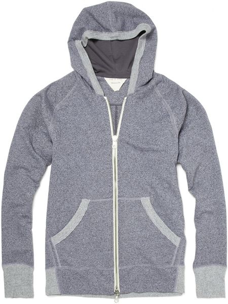 Rag & Bone Zip Up Hoodie in Gray for Men | Lyst