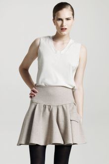 Brunello Cucinelli Flannel Flip Skirt - Lyst