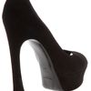 Yves Saint Laurent Peep Toe Shoe in Black - Lyst
