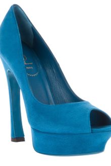 Yves Saint Laurent Peep Toe Shoe - Lyst