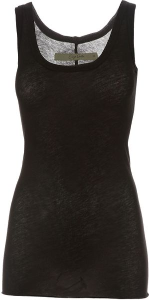 Enza Costa Vest Top in Black - Lyst