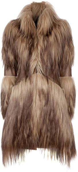Liska By Thomas Kirchgrabner Long Haired Coat - Lyst