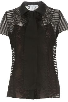 Oscar de la Renta Lace Blouse - Lyst