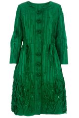 Oscar de la Renta Silk Bell Dress