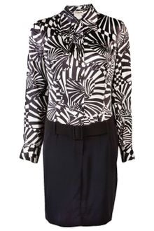 Paco Rabanne Archive Belted Print Dress - Lyst