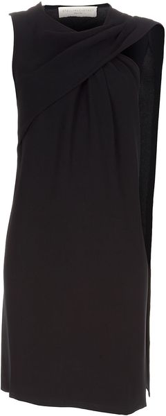 Stella Mccartney Asymetric Dress in Black - Lyst