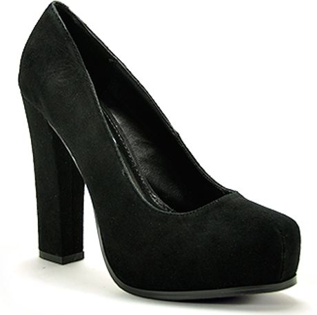 suede madden steve heel platform pump block lyst shoes