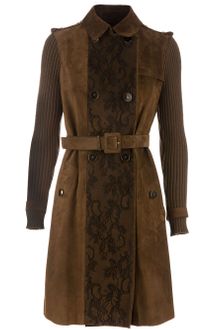 Valentino Suede Coat - Lyst