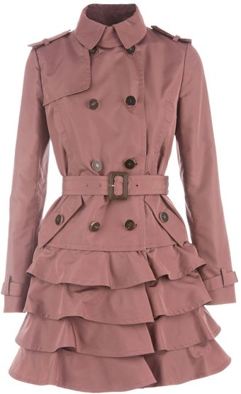  Frill Trench Coat 