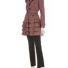 Valentino Frill Trench Coat in Purple (mauve) - Lyst