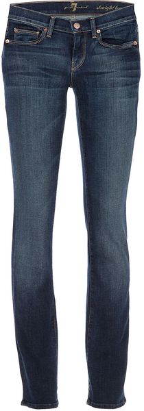 7 For All Mankind Straight Leg Jean - Lyst