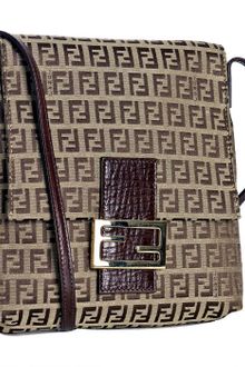 Fendi Mahogany Zucchino Canvas Forever Small Messenger Bag - Lyst