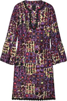 Anna Sui Printed Silk Tunic Dress - Lyst