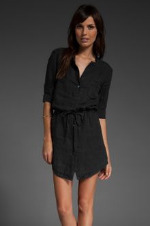 James Perse Summer Linen Shirt Dress - Lyst
