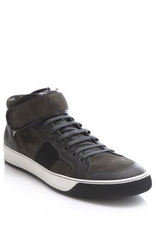 Lanvin Suede High-top Trainers - Lyst