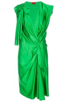 Lanvin Draped Dress - Lyst