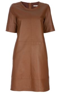 See By Chloé Leather Shift Dress - Lyst