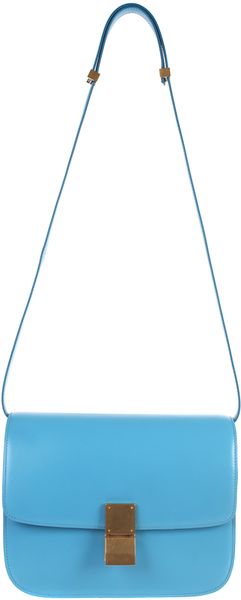 Celine Classic Medium Flap Bag in Box Leather - Lyst