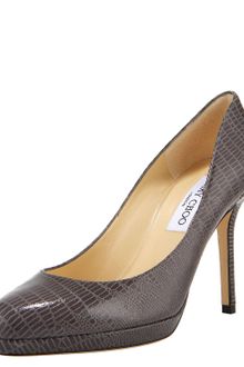 Jimmy Choo Snake-print Leather Platform Pump - Lyst
