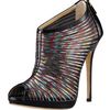 Jimmy Choo Hologram Mesh & Patent Bootie in Multicolor (multi) - Lyst