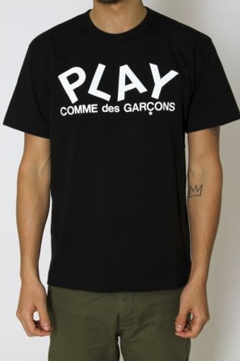  White Logo Tee - Black 