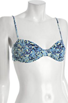 Diane Von Furstenberg Cool River Leopard Printed Bandeau Spaghetti Strap Bikini Top - Lyst
