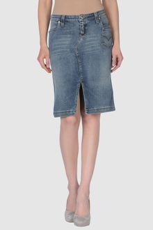 Versace Jeans Couture Denim Skirt - Lyst