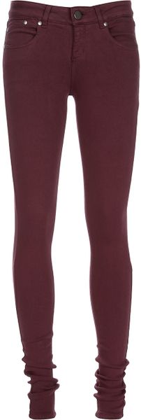 Victoria Beckham Bo Bordeaux Jean in Purple (bordeaux) - Lyst