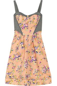 Z Spoke by Zac Posen Printed Cotton and Silk-blend Dress - Lyst