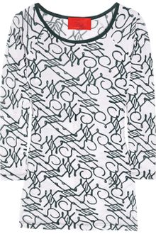 Z Spoke by Zac Posen Printed Cotton T-shirt - Lyst