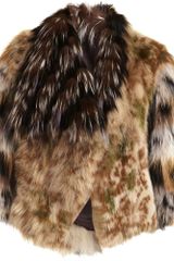 Fendi Camo Fur Cropped Jacket
